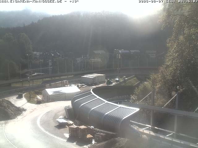 Archiv Foto Webcam Bobbahn mit Blickrichtung Königssee