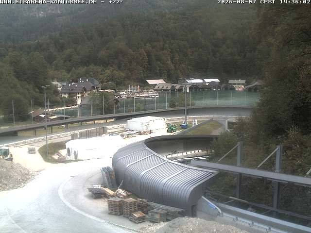 Archiv Foto Webcam Bobbahn mit Blickrichtung Königssee