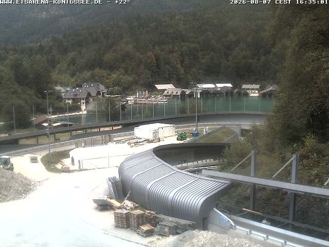 Archiv Foto Webcam Bobbahn mit Blickrichtung Königssee