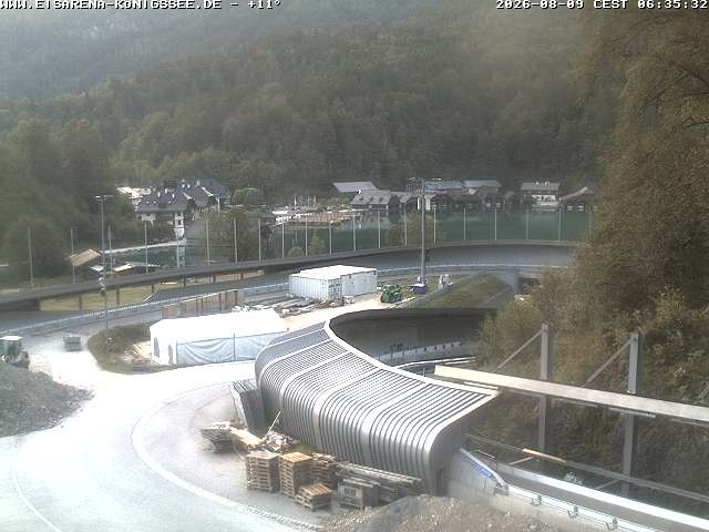 Archiv Foto Webcam Bobbahn mit Blickrichtung Königssee