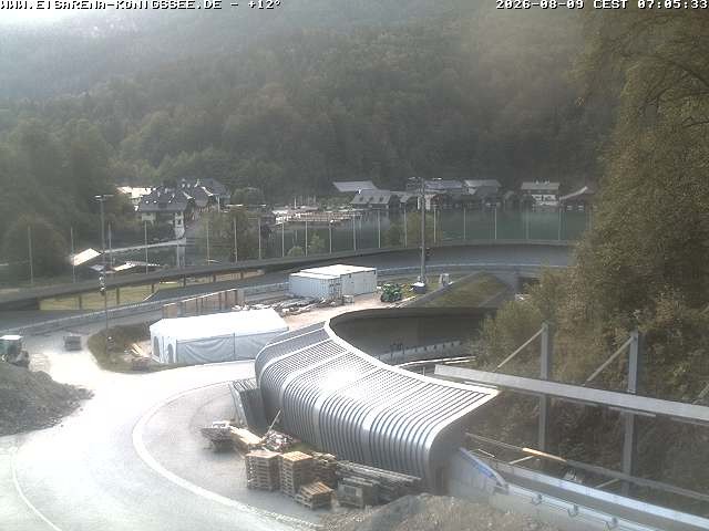 Archiv Foto Webcam Bobbahn mit Blickrichtung Königssee