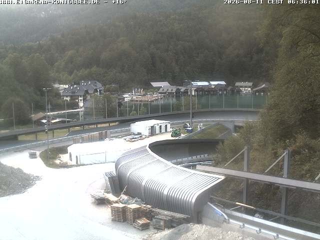 Archiv Foto Webcam Bobbahn mit Blickrichtung Königssee
