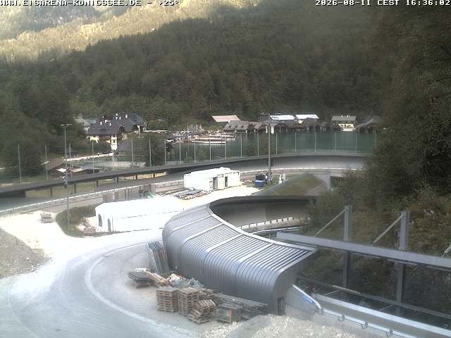 Archiv Foto Webcam Bobbahn mit Blickrichtung Königssee