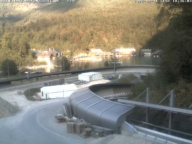Archiv Foto Webcam Bobbahn mit Blickrichtung Königssee