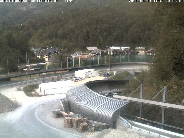 Archiv Foto Webcam Bobbahn mit Blickrichtung Königssee