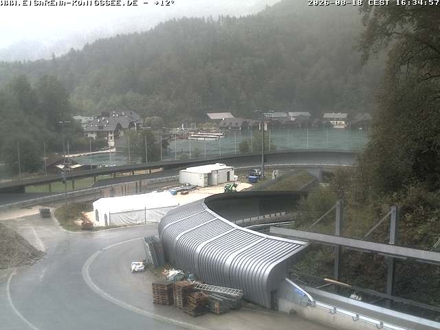 Archiv Foto Webcam Bobbahn mit Blickrichtung Königssee