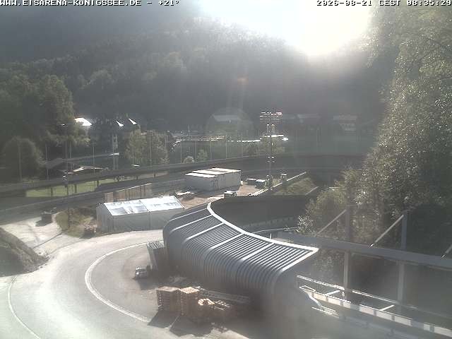 Archived image Webcam Bobsled run Koenigssee