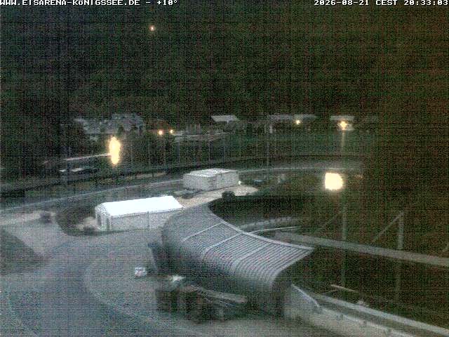 Archived image Webcam Bobsled run Koenigssee