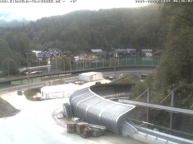 Archiv Foto Webcam Bobbahn mit Blickrichtung Königssee