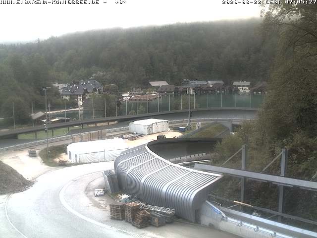 Archiv Foto Webcam Bobbahn mit Blickrichtung Königssee