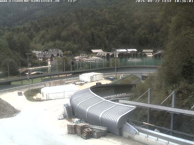 Archiv Foto Webcam Bobbahn mit Blickrichtung Königssee