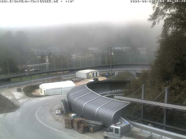 Archiv Foto Webcam Bobbahn mit Blickrichtung Königssee