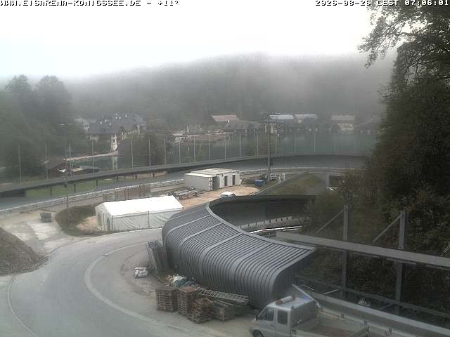Archiv Foto Webcam Bobbahn mit Blickrichtung Königssee