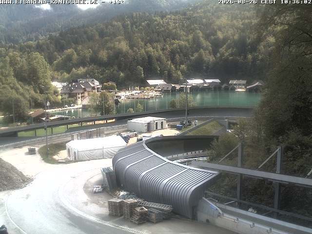 Archiv Foto Webcam Bobbahn mit Blickrichtung Königssee
