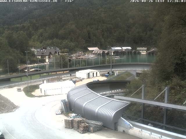 Archiv Foto Webcam Bobbahn mit Blickrichtung Königssee