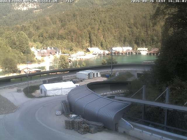 Archiv Foto Webcam Bobbahn mit Blickrichtung Königssee