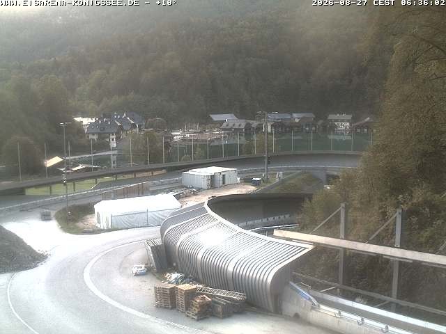 Archiv Foto Webcam Bobbahn mit Blickrichtung Königssee