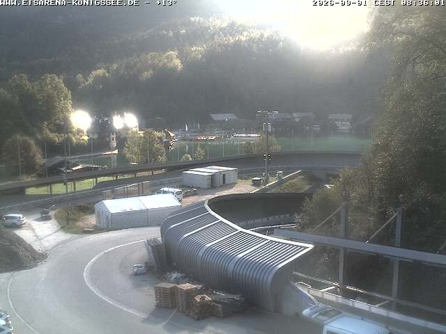 Archiv Foto Webcam Bobbahn mit Blickrichtung Königssee