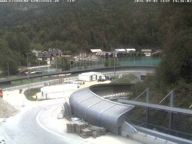Archiv Foto Webcam Bobbahn mit Blickrichtung Königssee