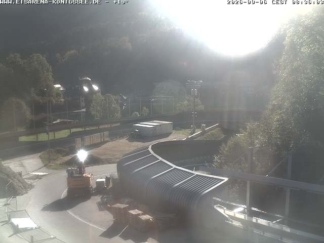 Archiv Foto Webcam Bobbahn mit Blickrichtung Königssee