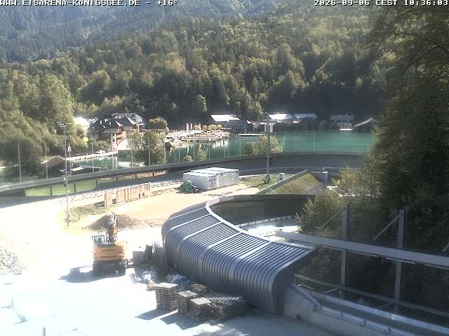 Archiv Foto Webcam Bobbahn mit Blickrichtung Königssee