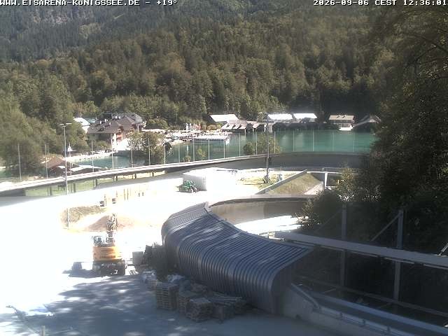 Archiv Foto Webcam Bobbahn mit Blickrichtung Königssee