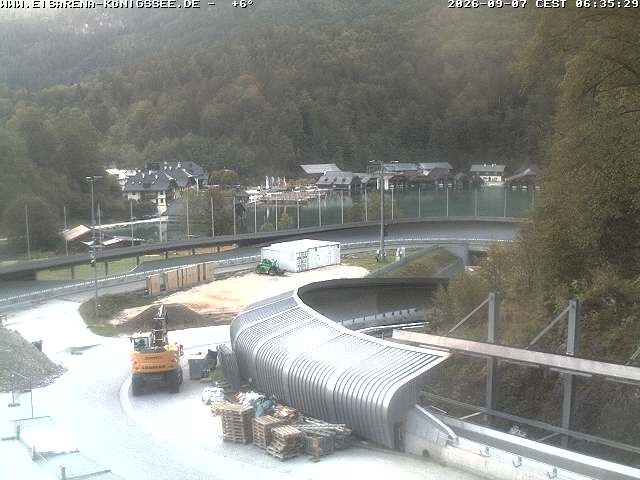 Archiv Foto Webcam Bobbahn mit Blickrichtung Königssee