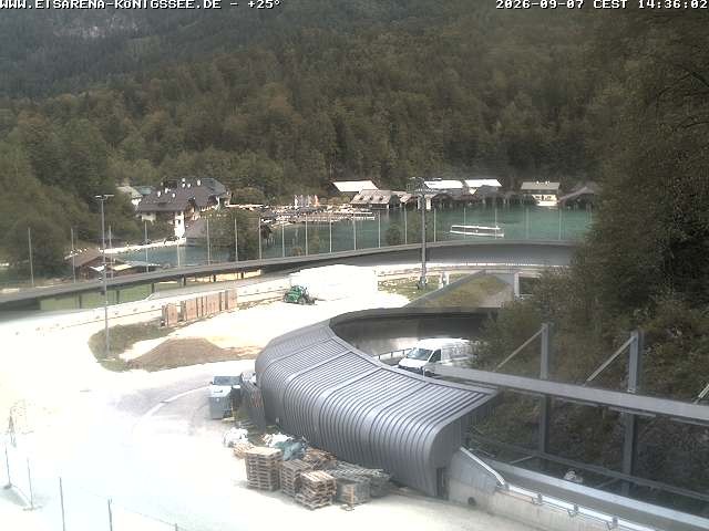Archiv Foto Webcam Bobbahn mit Blickrichtung Königssee