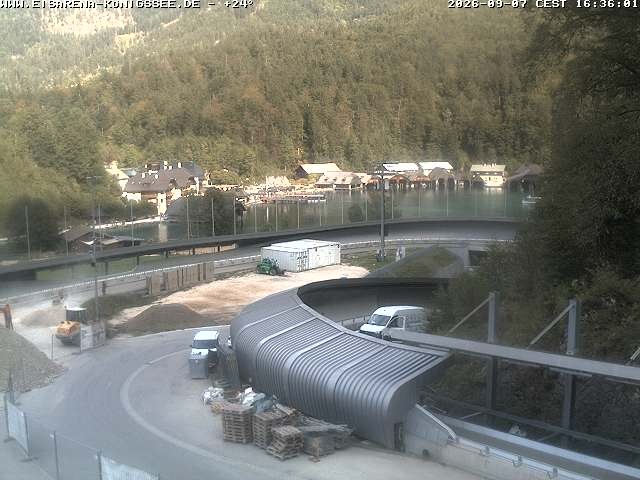 Archiv Foto Webcam Bobbahn mit Blickrichtung Königssee