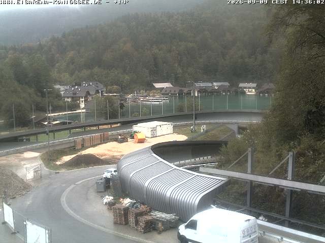 Archived image Webcam Bobsled run Koenigssee
