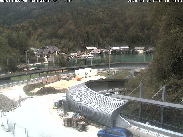 Archiv Foto Webcam Bobbahn mit Blickrichtung Königssee