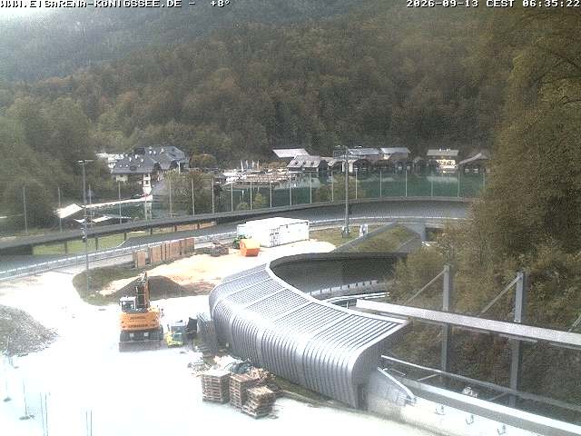 Archiv Foto Webcam Bobbahn mit Blickrichtung Königssee