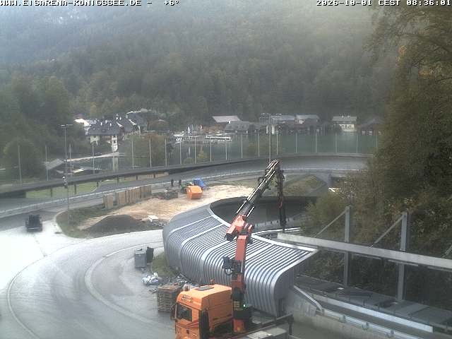 Archiv Foto Webcam Bobbahn mit Blickrichtung Königssee