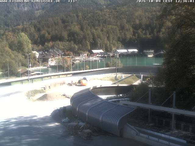 Archiv Foto Webcam Bobbahn mit Blickrichtung Königssee
