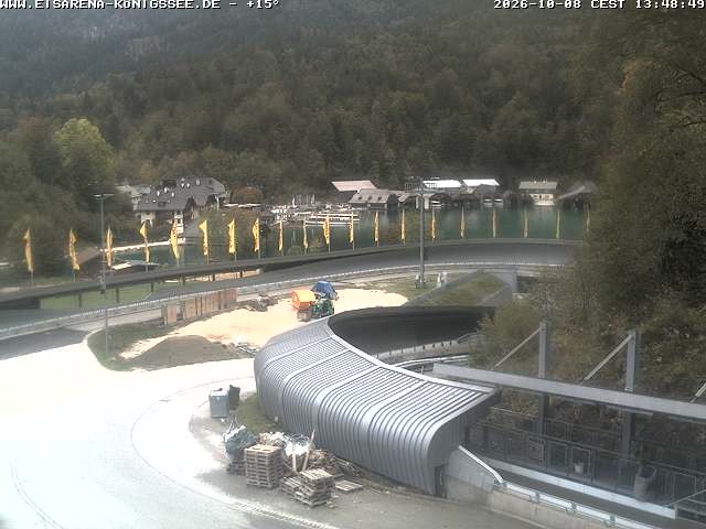 Archived image Webcam Bobsled run Koenigssee