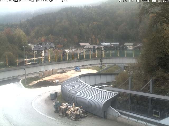 Archiv Foto Webcam Bobbahn mit Blickrichtung Königssee