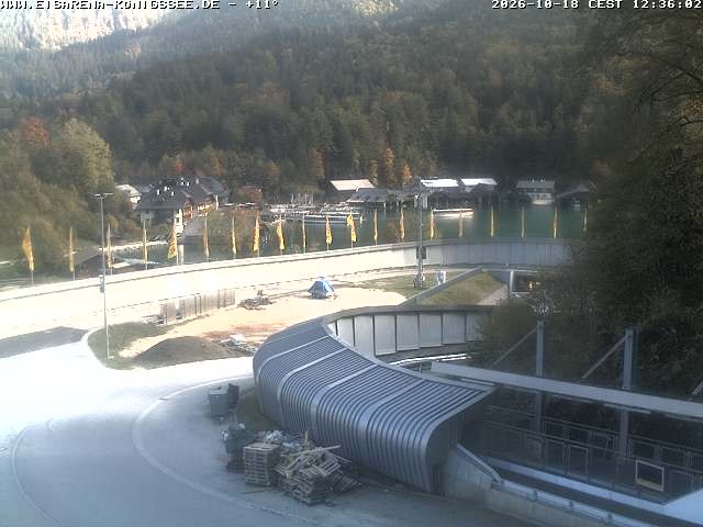Archiv Foto Webcam Bobbahn mit Blickrichtung Königssee