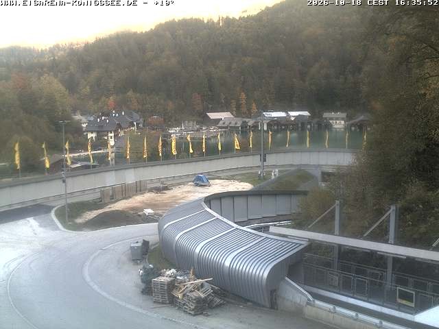 Archiv Foto Webcam Bobbahn mit Blickrichtung Königssee