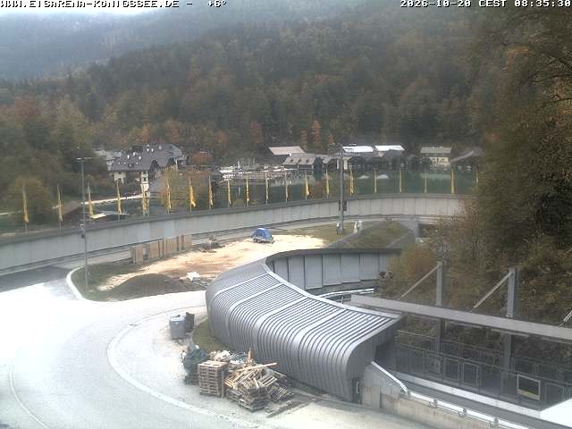 Archiv Foto Webcam Bobbahn mit Blickrichtung Königssee