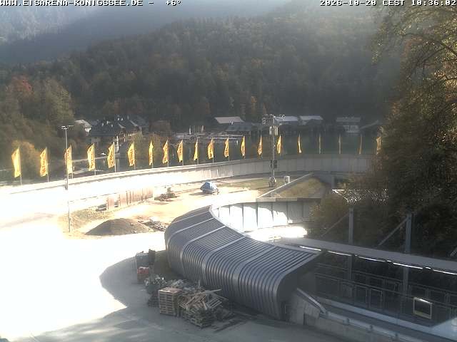 Archiv Foto Webcam Bobbahn mit Blickrichtung Königssee