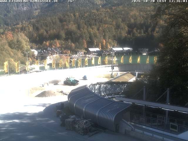Archiv Foto Webcam Bobbahn mit Blickrichtung Königssee