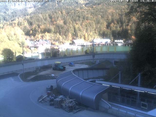 Archiv Foto Webcam Bobbahn mit Blickrichtung Königssee