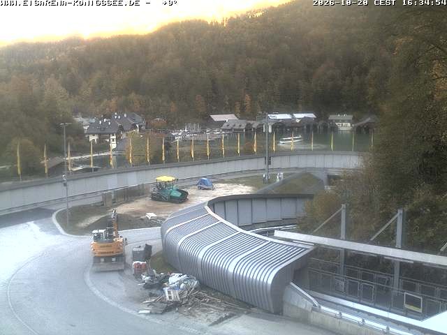 Archiv Foto Webcam Bobbahn mit Blickrichtung Königssee