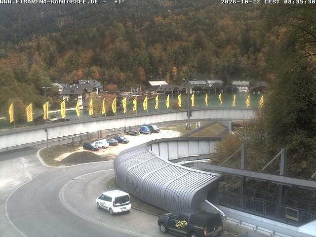 Archiv Foto Webcam Bobbahn mit Blickrichtung Königssee