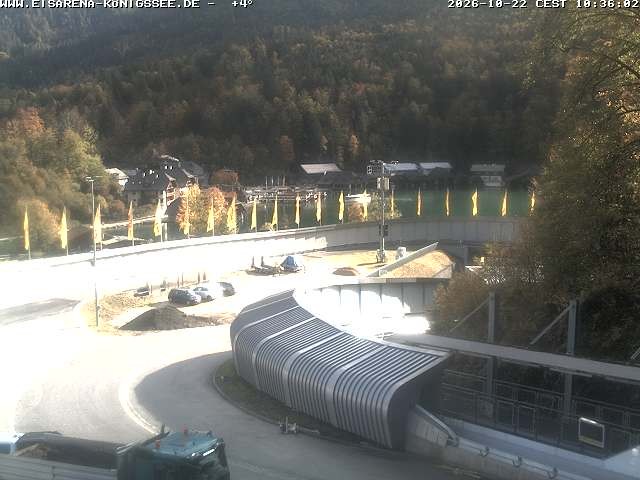 Archiv Foto Webcam Bobbahn mit Blickrichtung Königssee