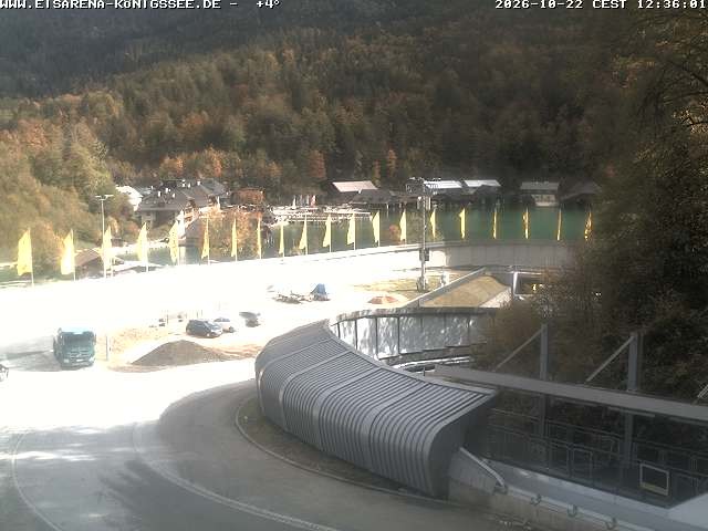 Archiv Foto Webcam Bobbahn mit Blickrichtung Königssee