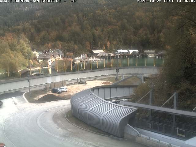 Archiv Foto Webcam Bobbahn mit Blickrichtung Königssee