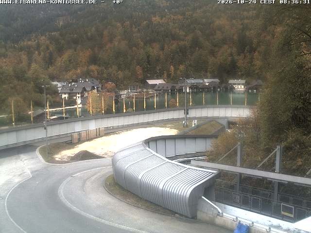 Archiv Foto Webcam Bobbahn mit Blickrichtung Königssee