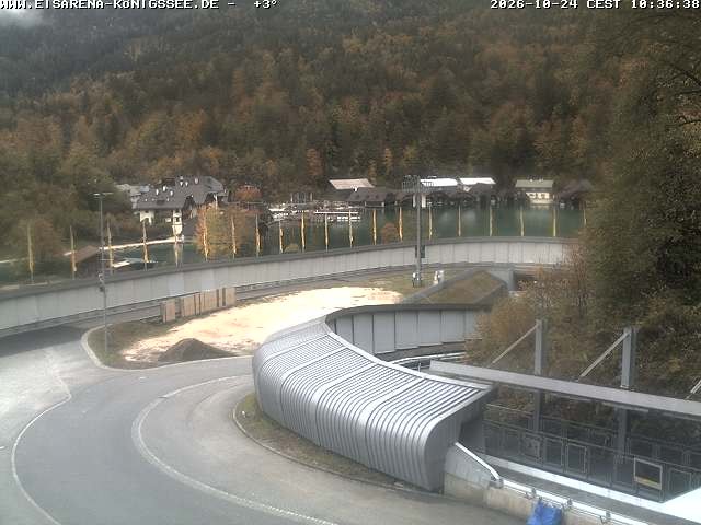Archiv Foto Webcam Bobbahn mit Blickrichtung Königssee