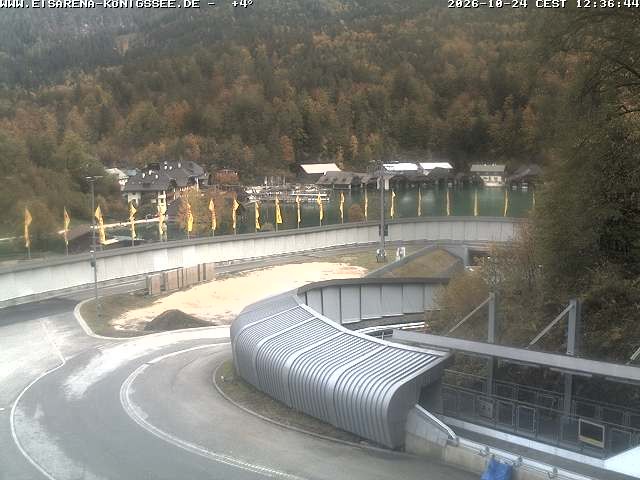 Archiv Foto Webcam Bobbahn mit Blickrichtung Königssee